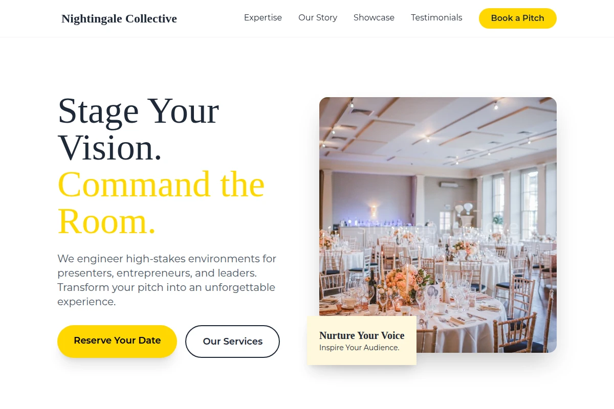Pitch Event Planning